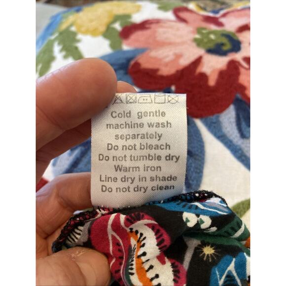 VINTAGE Apsara Mod Floral Babydoll Y2K Slip Dress Retro Cotton Sz XL Tank 90s - Picture 9 of 14